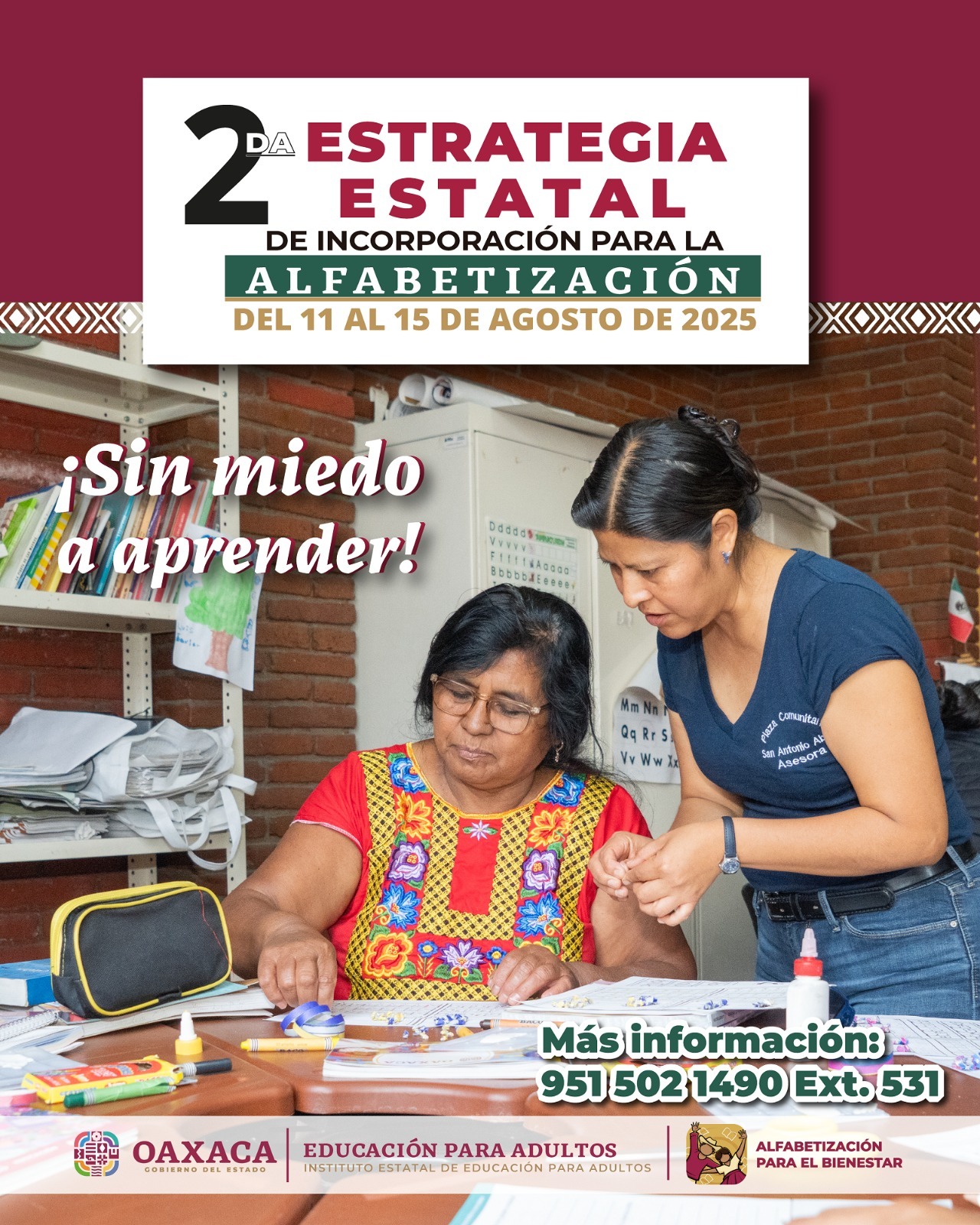 Invita IEEA a Segunda Estrategia de Incorporación a la Alfabetización