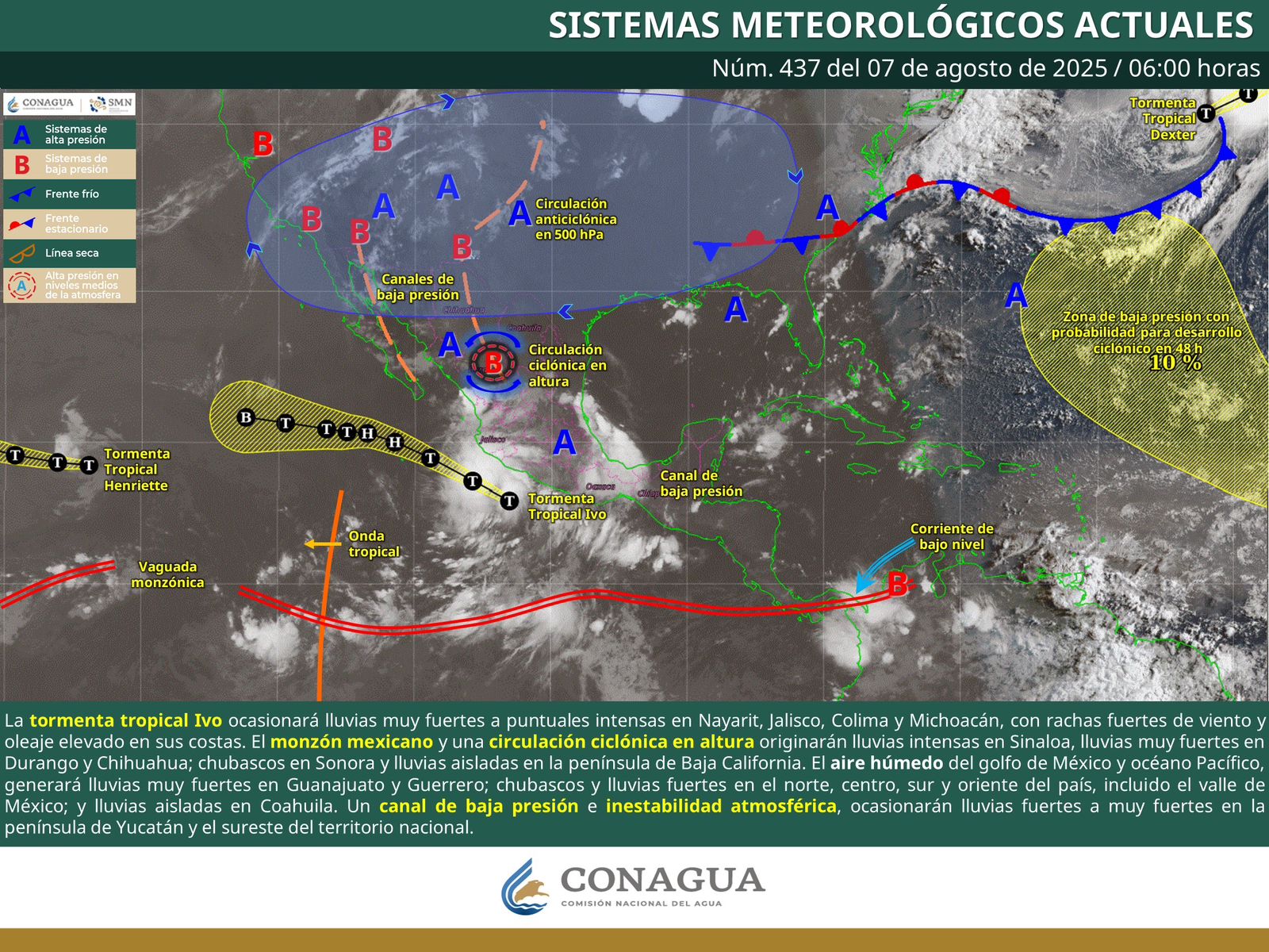 Tormenta tropical “Ivo” se aleja del territorio oaxaqueño: Protección Civil