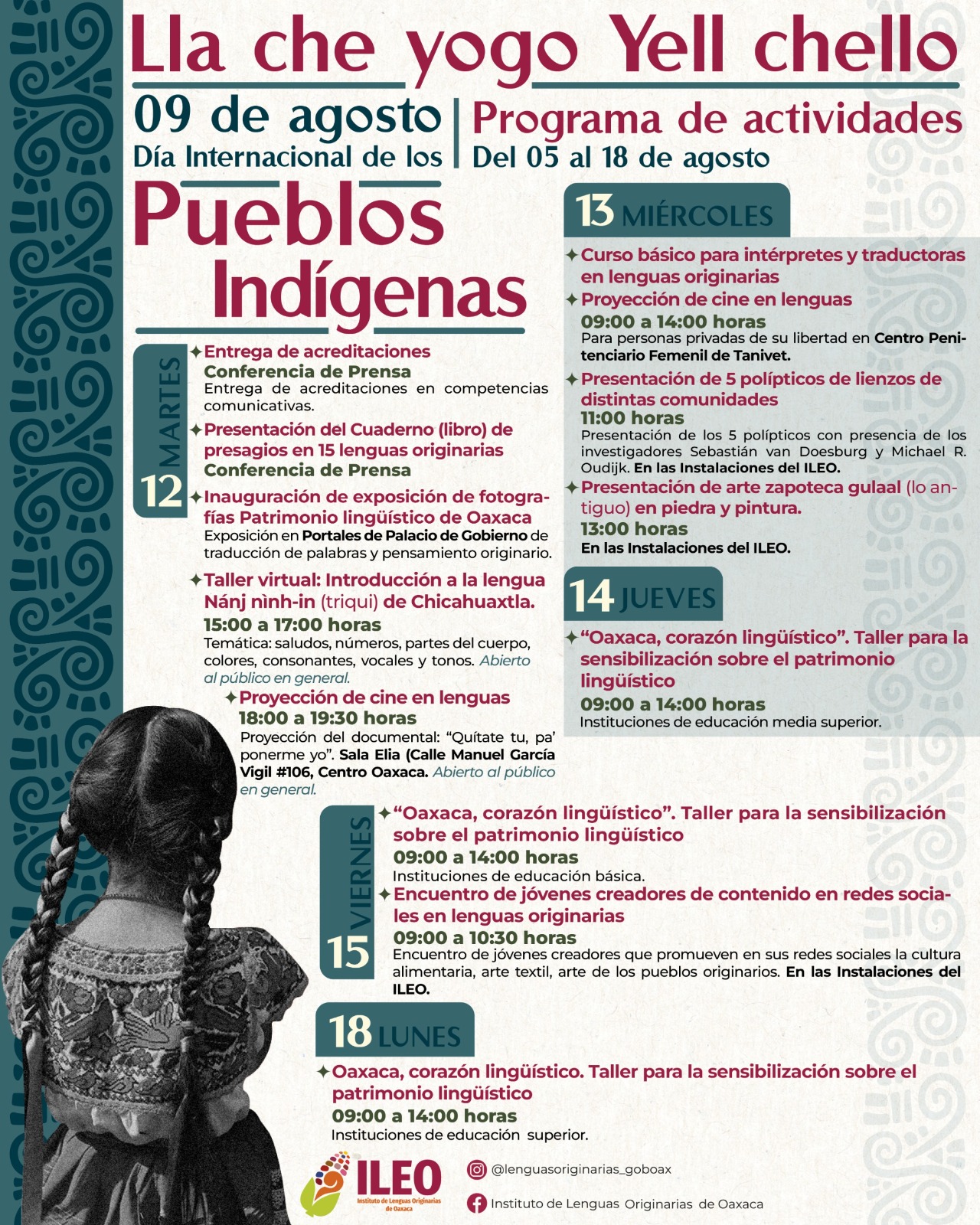 Conmemora Oaxaca Día Internacional de los Pueblos Indígenas con actividades lingüísticas: ILEO