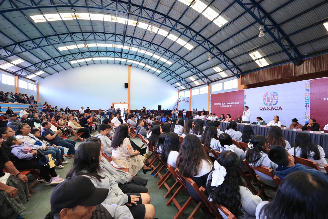 Lleva Primavera Oaxaqueña bienestar a San Juan Atepec con la construcción de planta de tratamiento de aguas residuales