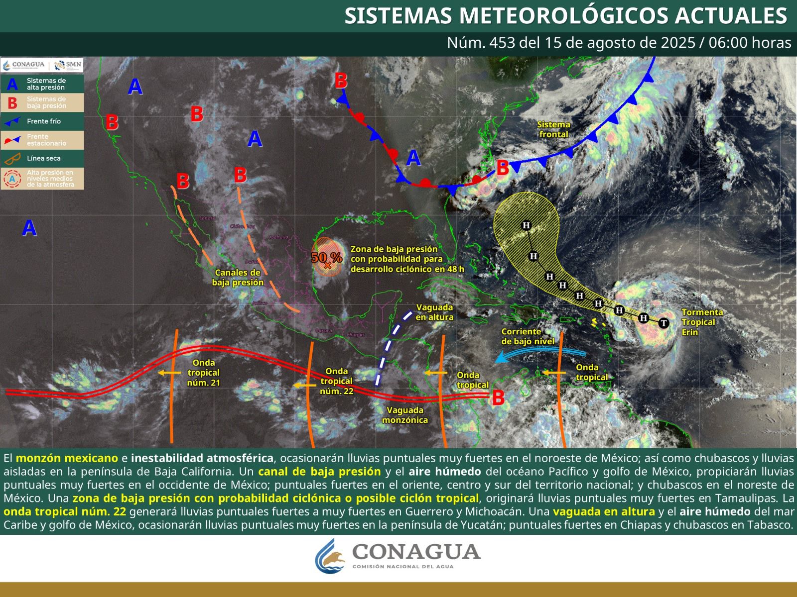 Este viernes habrán lluvias y tormentas eléctricas en gran parte de Oaxaca