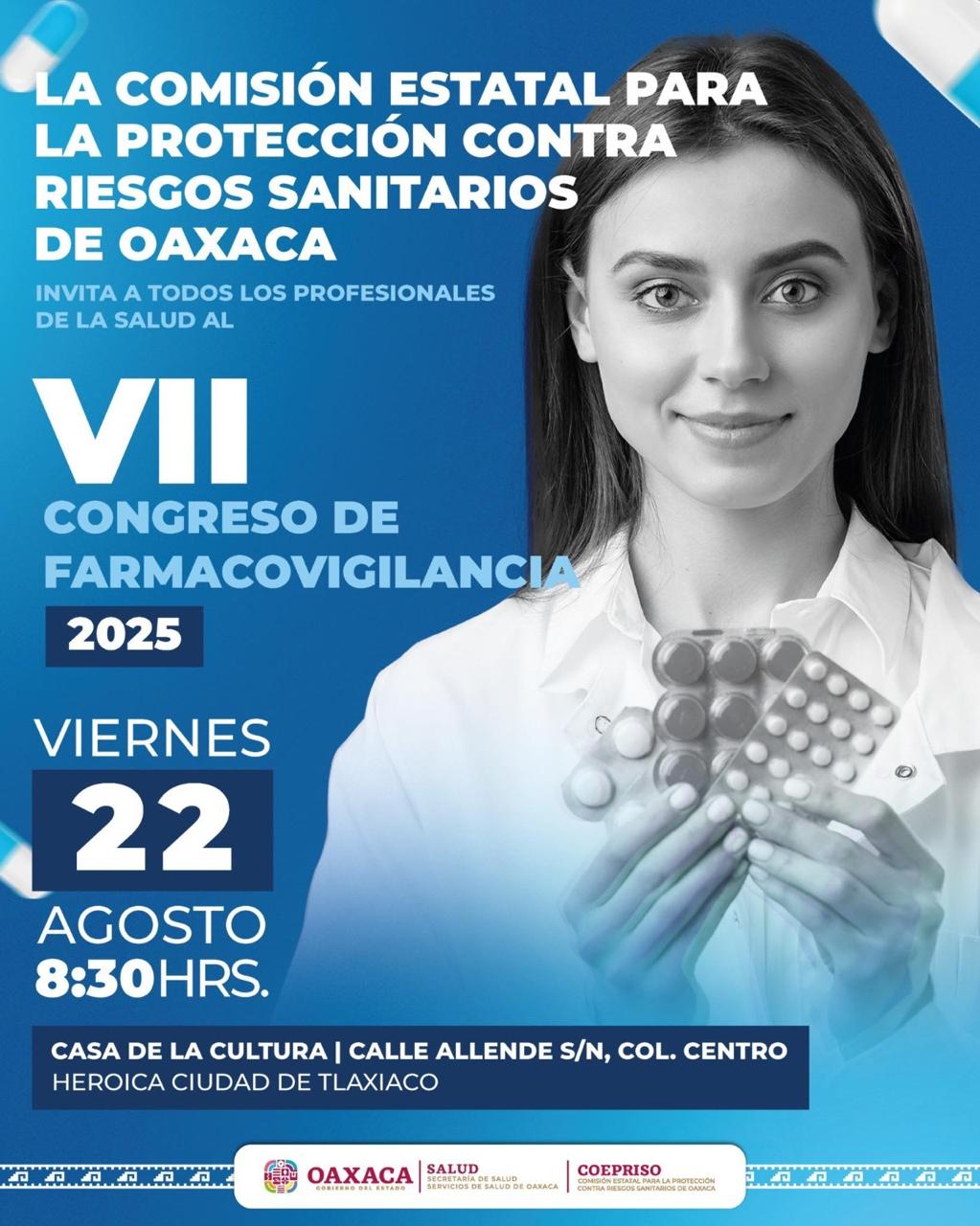 Invita Coepriso al VII Congreso Estatal de Farmacovigilancia y Tecnovigilancia en Tlaxiaco