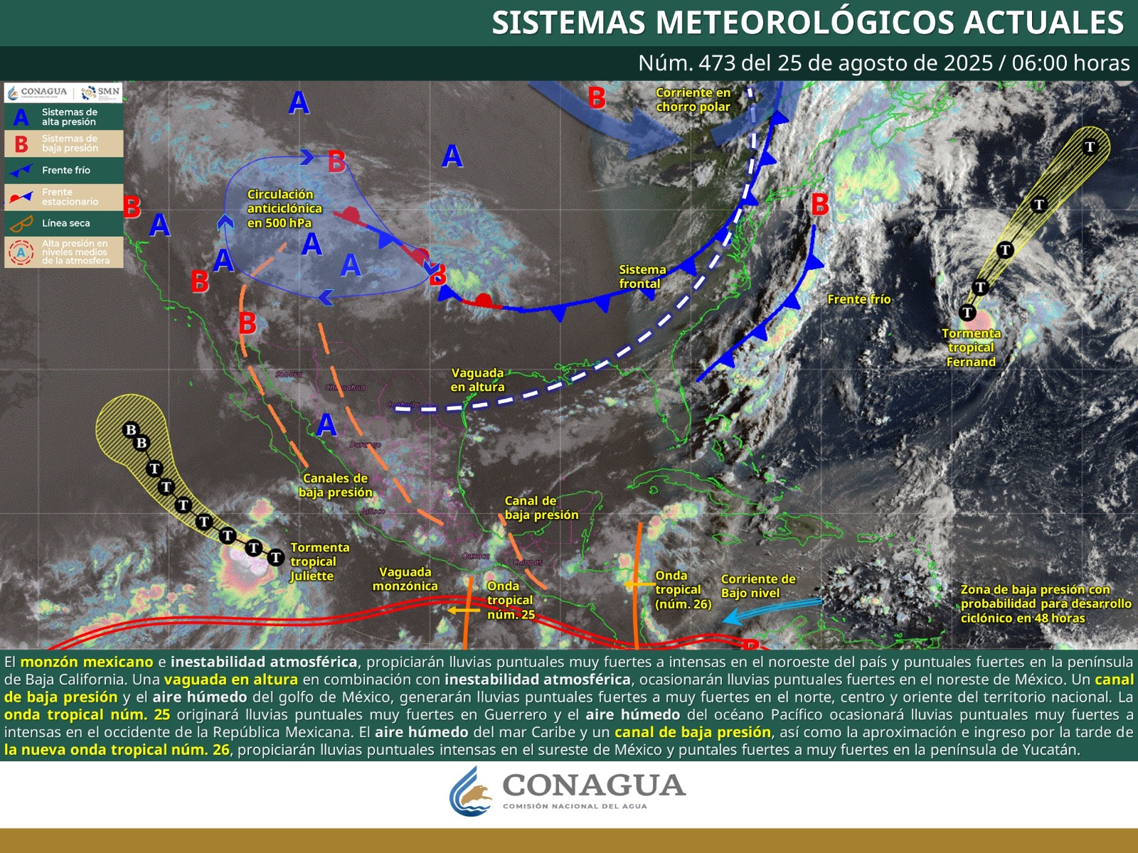 Se prevén lluvias de intensidad variable en mayor parte del territorio oaxaqueño