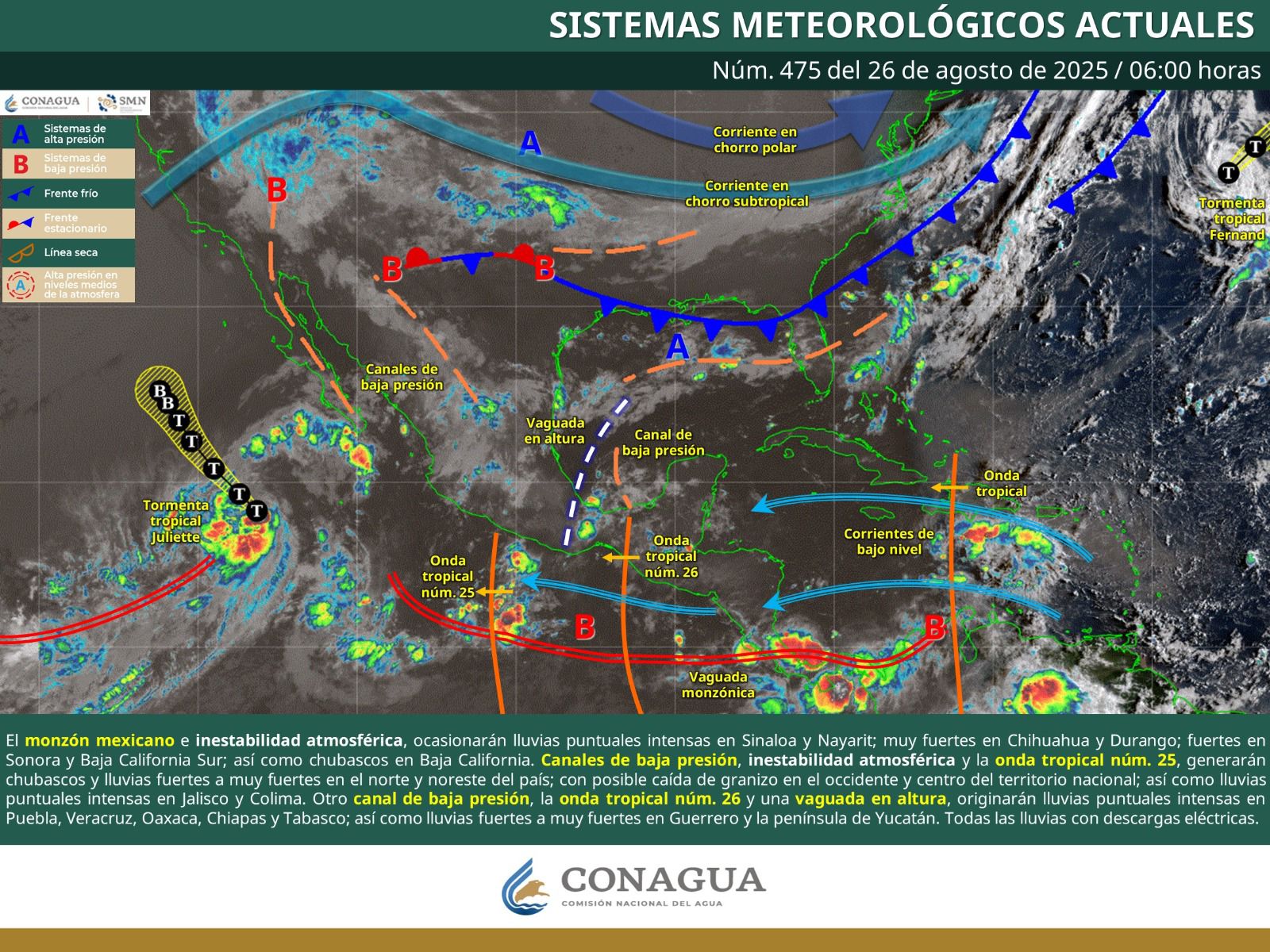 Se esperan tormentas y lluvias de intensidad variable en Oaxaca