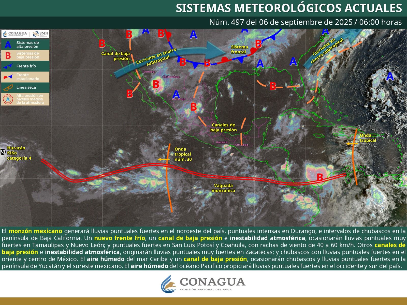 Prevén lluvias con tormentas ocasionales en zonas montañosas de Oaxaca este sábado