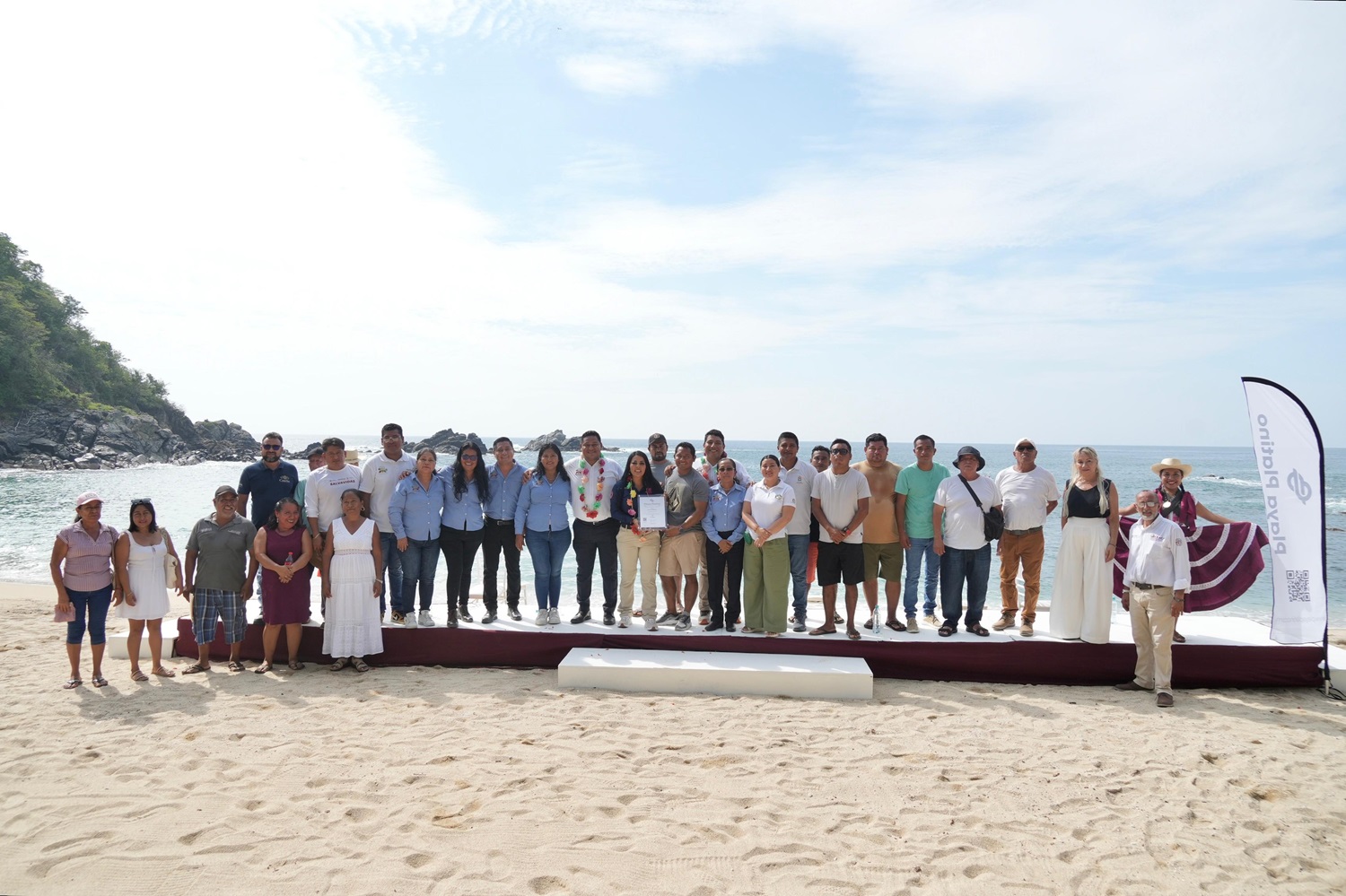 Recibe La Boquilla, San Pedro Pochutla certificación como playa sustentable: Sectur Oaxaca