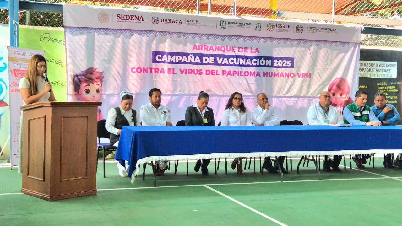 Inaugura SSO Campaña de Vacunación contra el Virus del Papiloma Humano