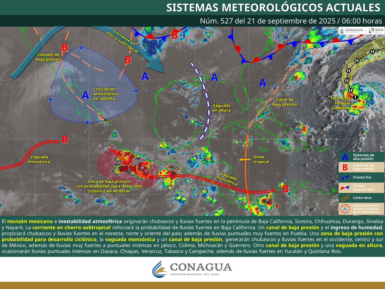 Se mantendrán lluvias en mayor parte del territorio oaxaqueño