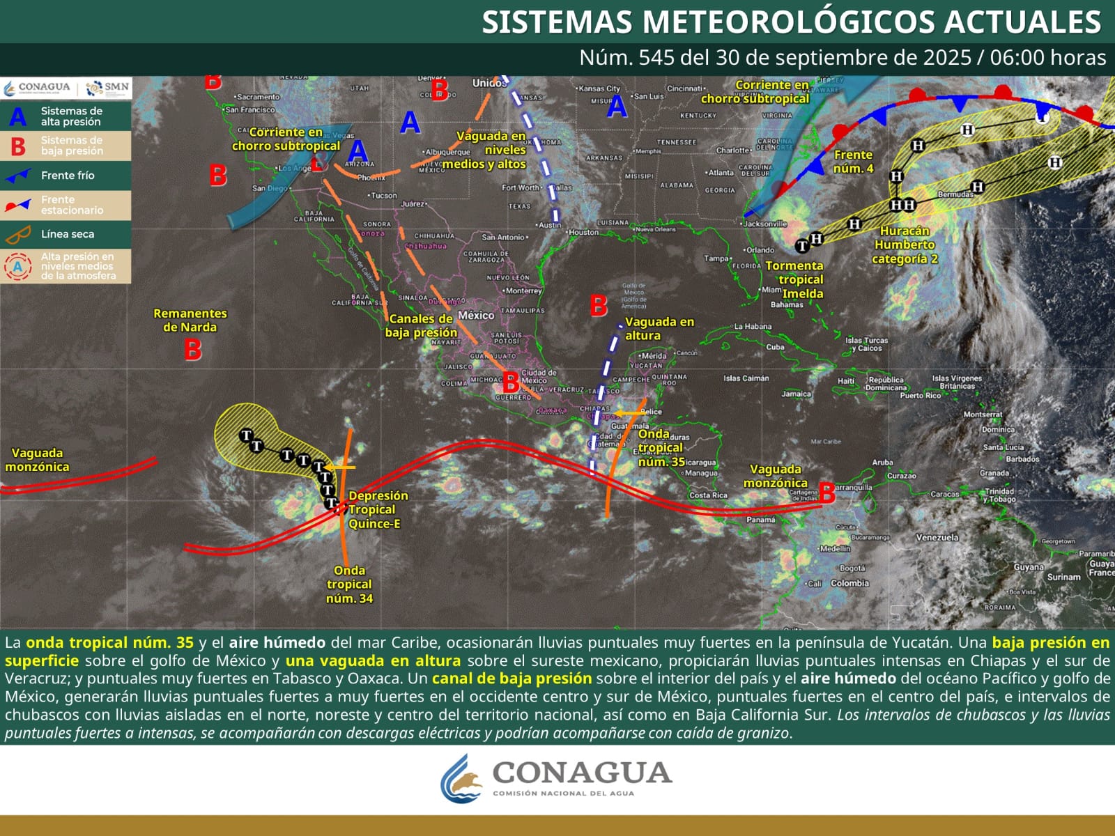 Continuará la presencia de lluvias en Oaxaca durante este martes