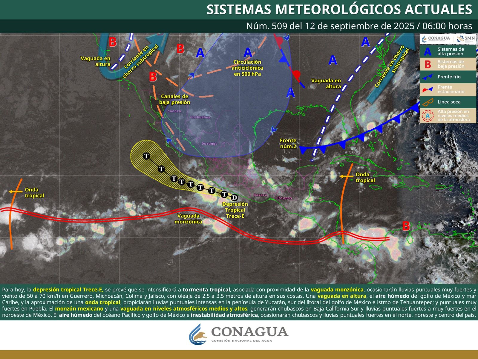 Se espera humedad e inestabilidad en gran parte de Oaxaca