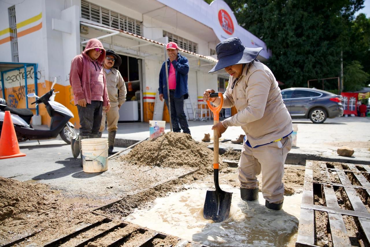 Atiende Soapa fuga de agua en la agencia Santa Rosa Panzacola