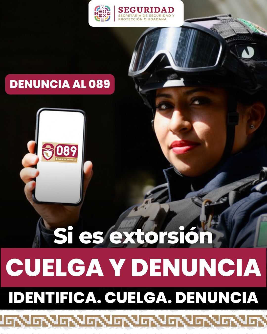 Refuerza Gobierno del Estado acciones para prevenir que la ciudadanía sea víctima del delito de extorsión