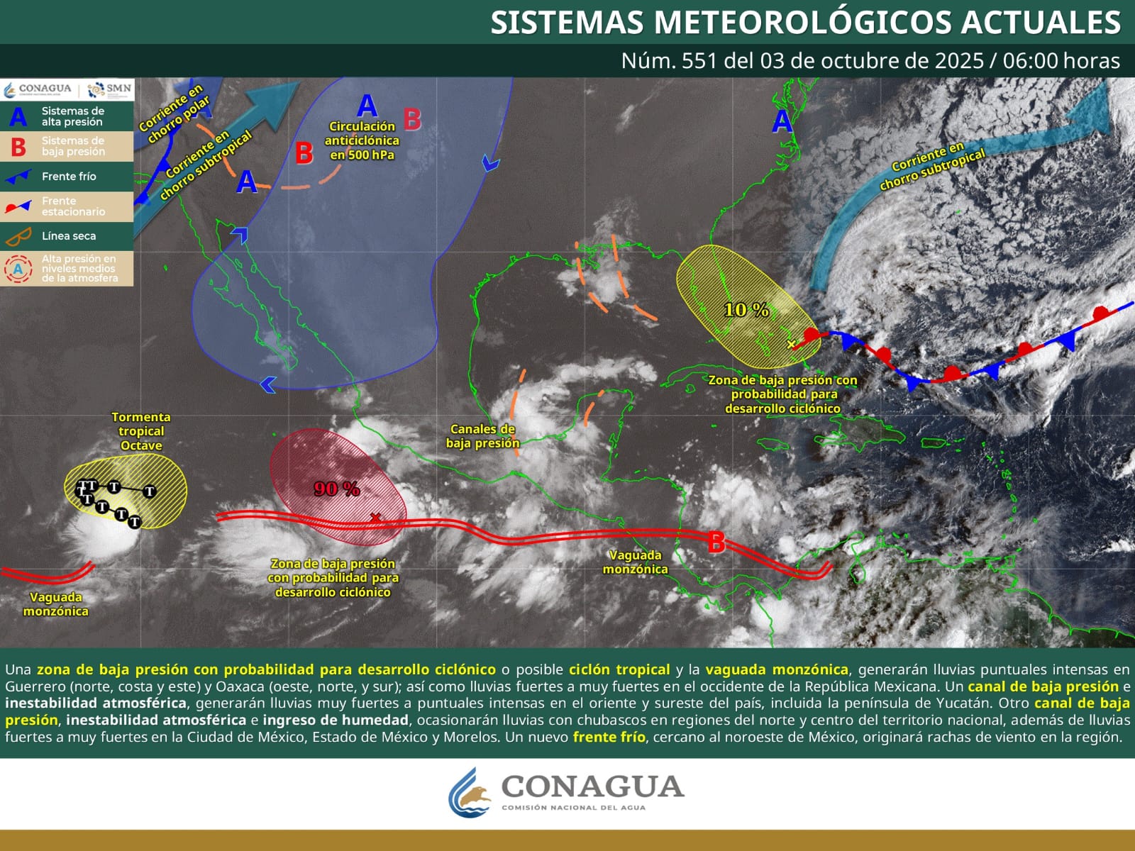 Se mantendrá el tiempo inestable en Oaxaca este viernes: Protección Civil