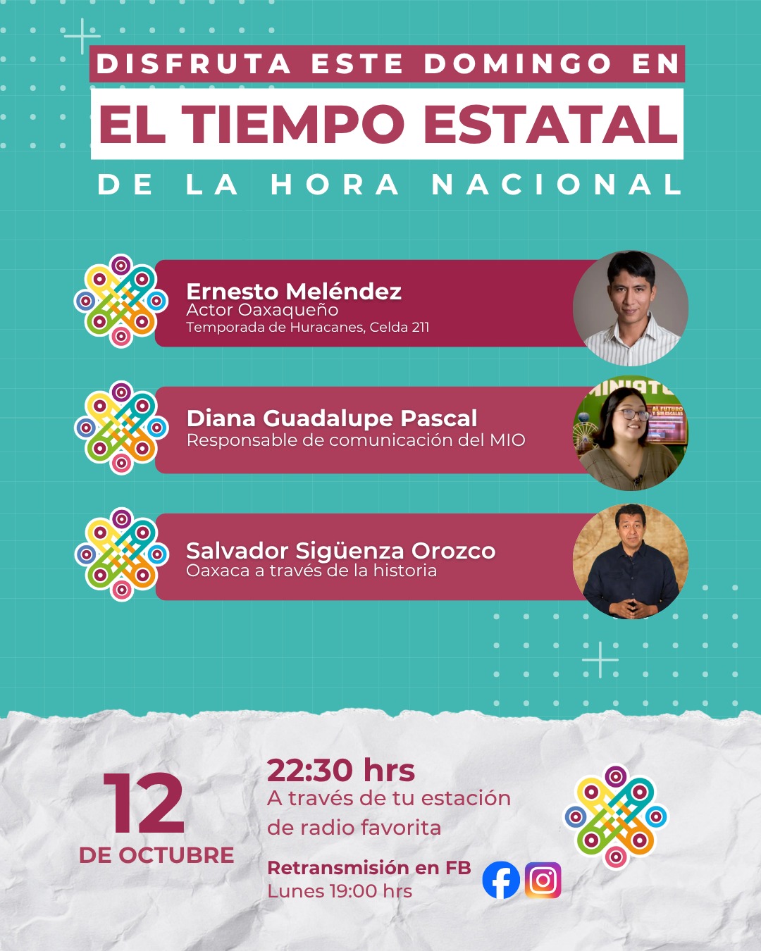 La cultura, el talento y la historia de Oaxaca se compartirán este domingo en El Tiempo Estatal de la Hora Nacional