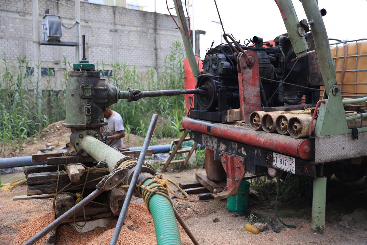 Realiza Soapa desfogue de agua controlado por trabajos del Pozo Auxiliar 1 de Xoxocotlán