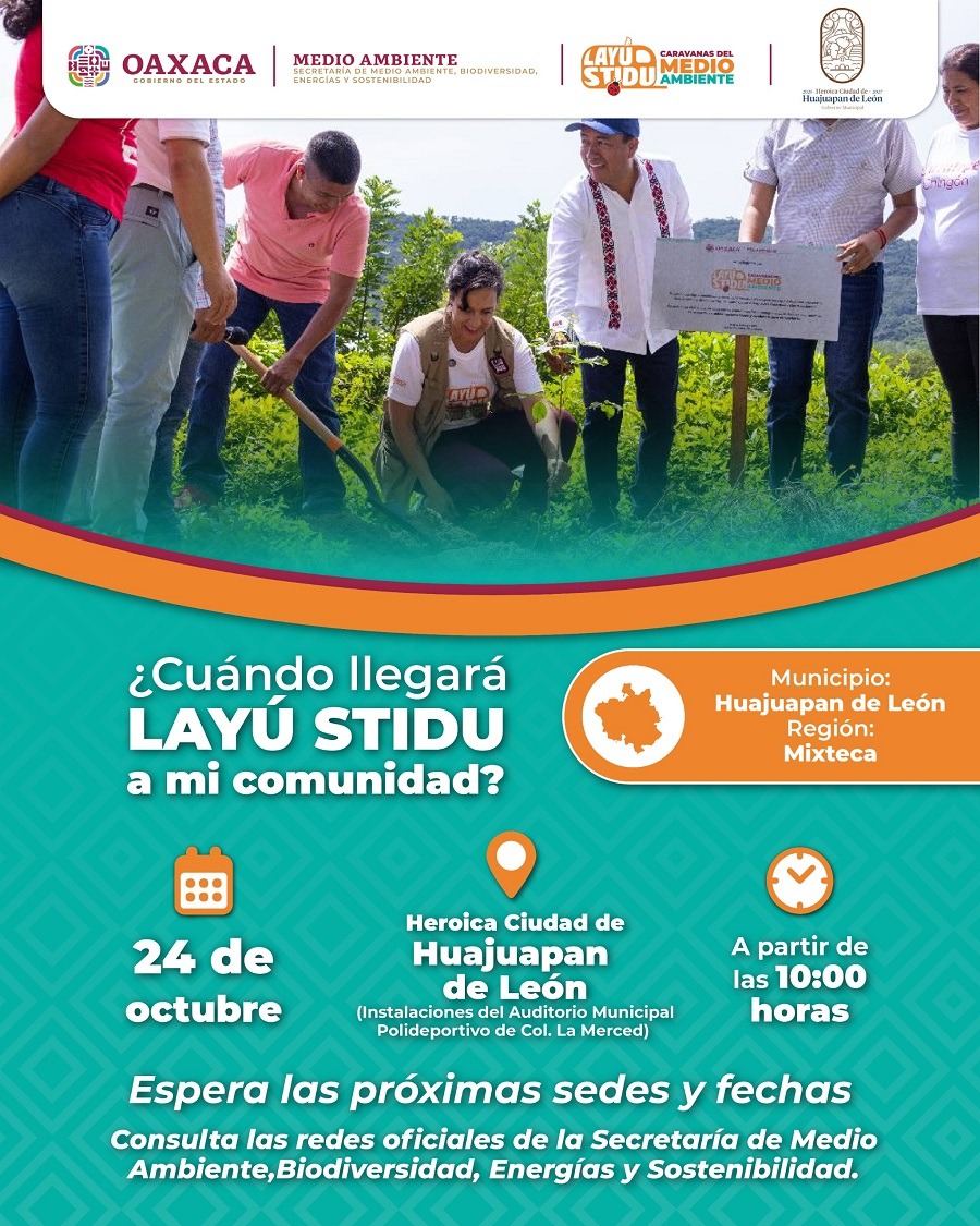 Acerca Gobierno de Oaxaca las Caravanas Layú Stidu a la Mixteca para protección del medio ambiente