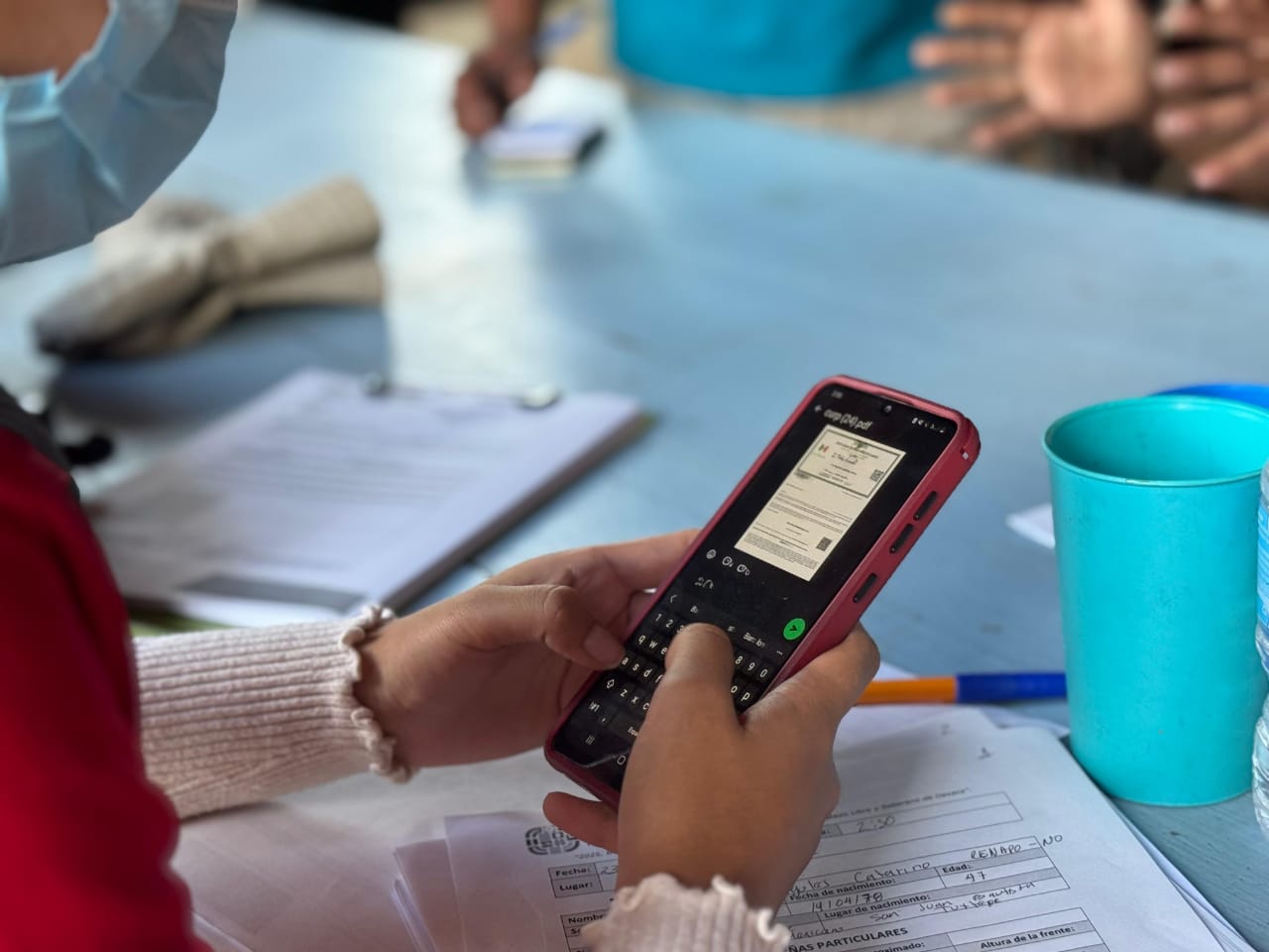 Desarrolla CLB Oaxaca labores de identificación en personas rescatadas en Operativo Pescador 3.0