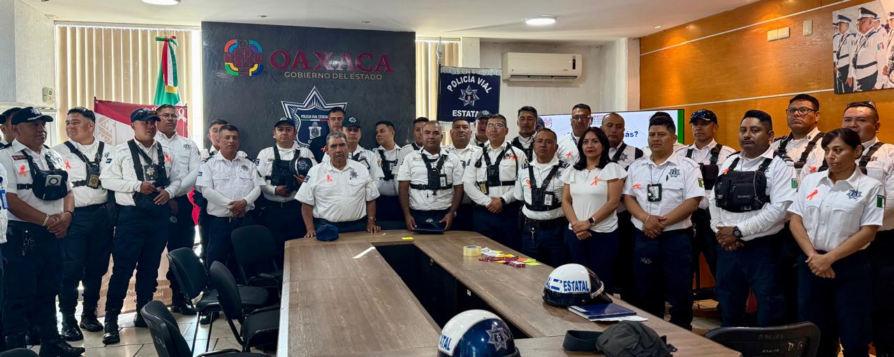 Promueve SSPC Masculinidades Positivas entre elementos de la Policía Vial Estatal