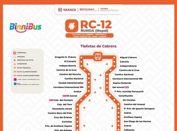 Ahora BinniBus Oaxaca une a Tlalixtac de Cabrera con Yuroo Parque del Amor “Laxidó”