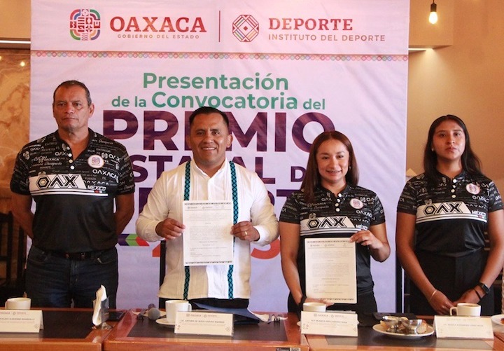 Presenta Gobierno de Oaxaca convocatoria del Premio Estatal del Deporte 2025