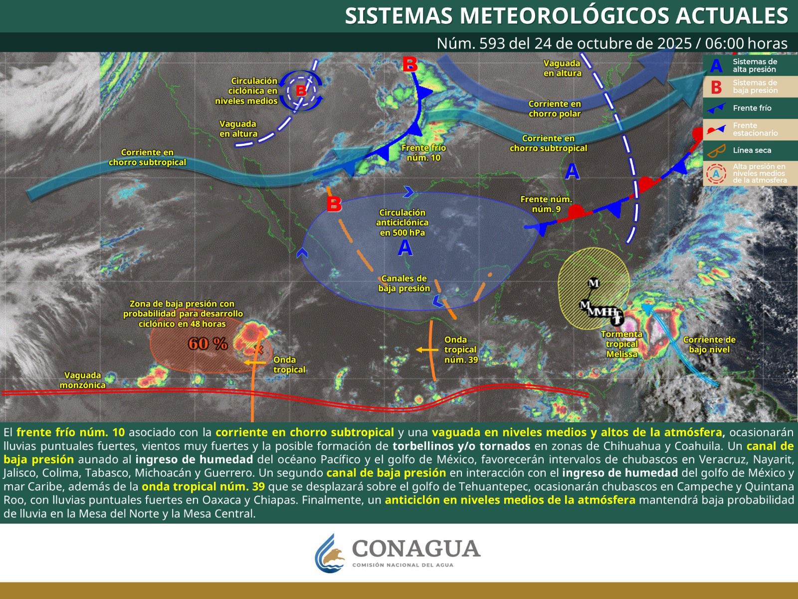 Onda tropical 39 dejará lluvias ligeras y aisladas en diversas regiones de Oaxaca