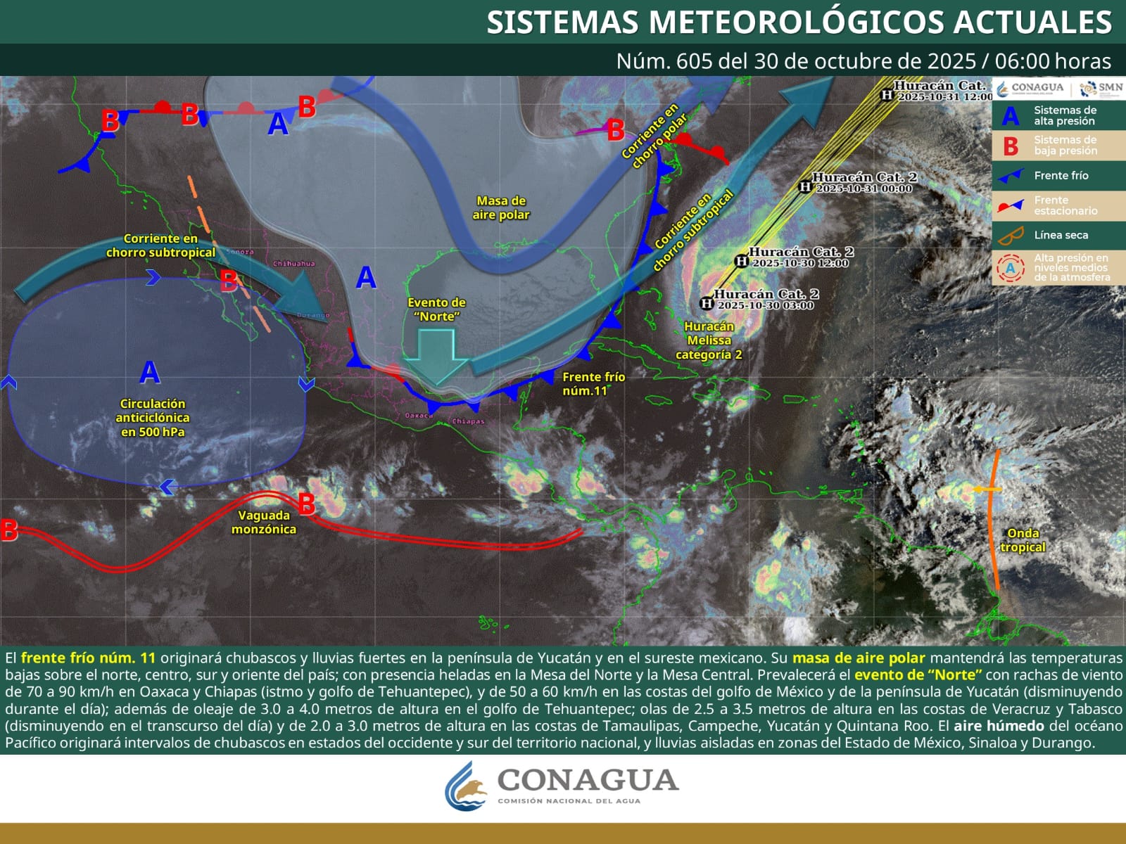 Pronostica Protección Civil nublados con lluvias moderadas en algunas regiones de Oaxaca