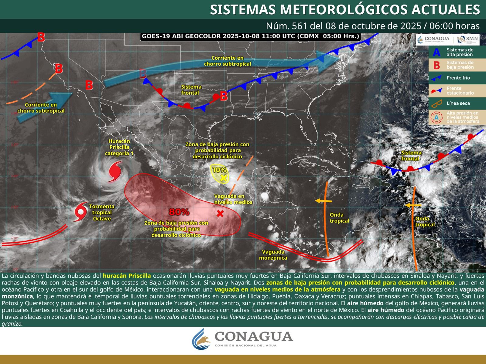 Se prevé temporal muy fuerte de lluvias en Oaxaca