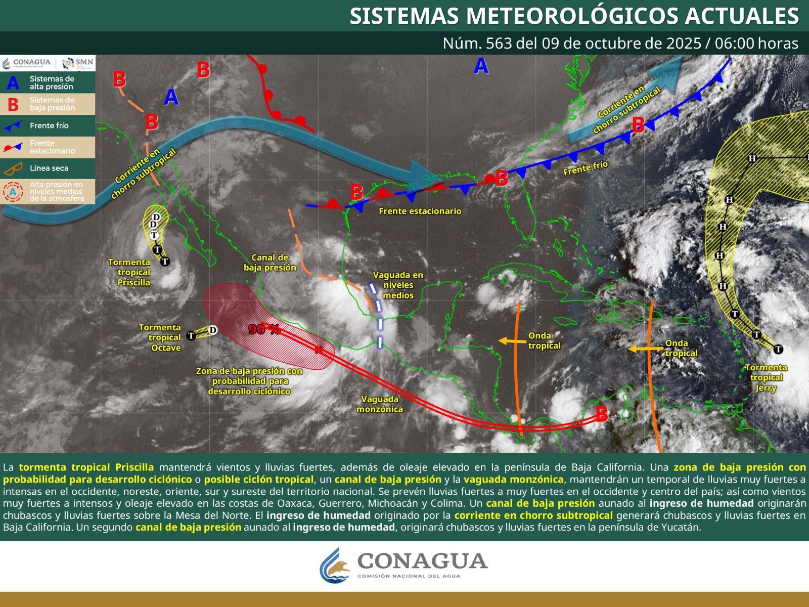 Persistirá temporal lluvioso con aguaceros y tormentas eléctricas en Oaxaca