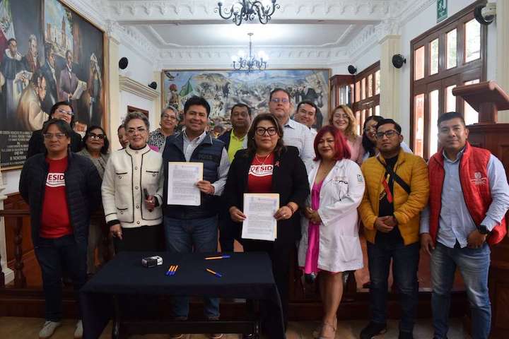 Firman Coesida y Huajuapan de León convenio para la prevención y atención de VIH, sífilis y hepatitis C