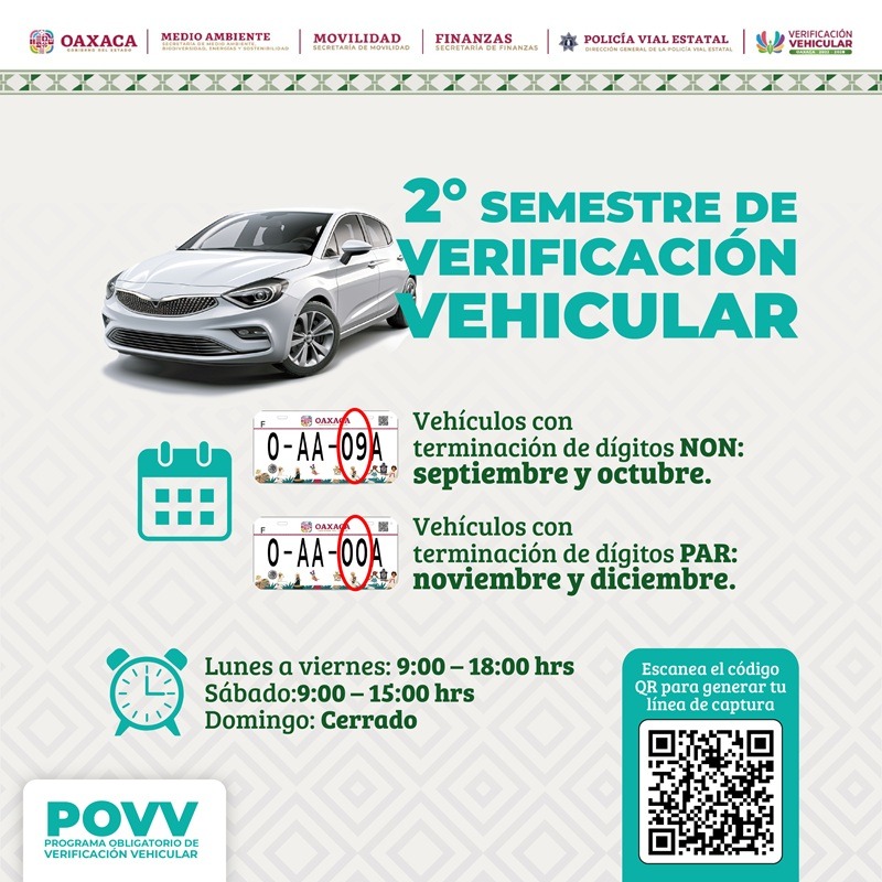 Convoca Secretaría de Medio Ambiente a realizar verificación vehicular de unidades con terminación de placa en número par