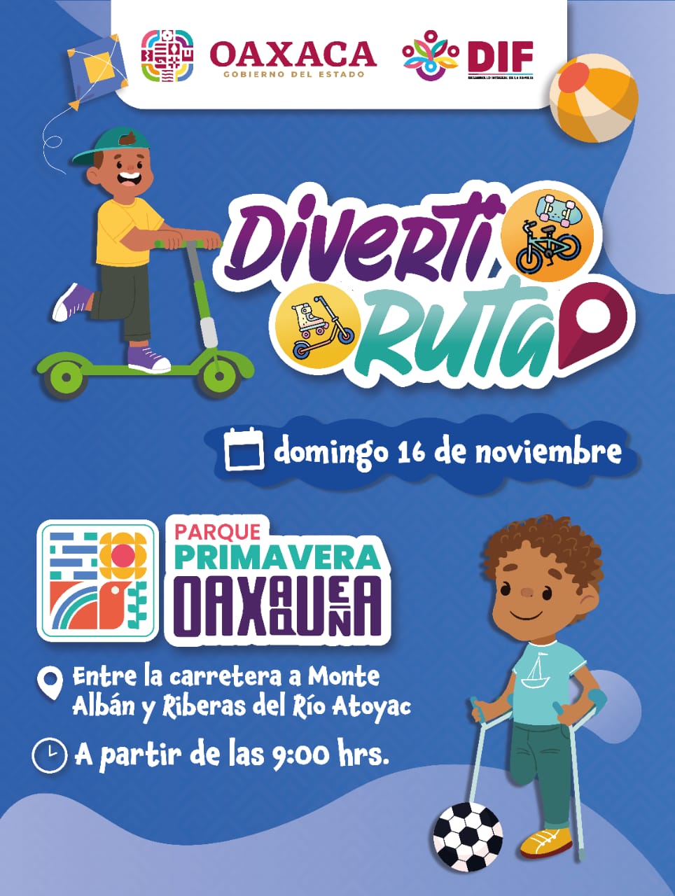Invita DIF Oaxaca a disfrutar la edición 45 de la Diverti Ruta