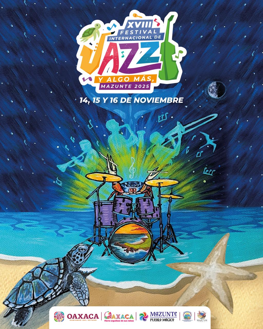 Todo listo para el XVIII Festival Internacional de Jazz y Algo Más Mazunte 2025