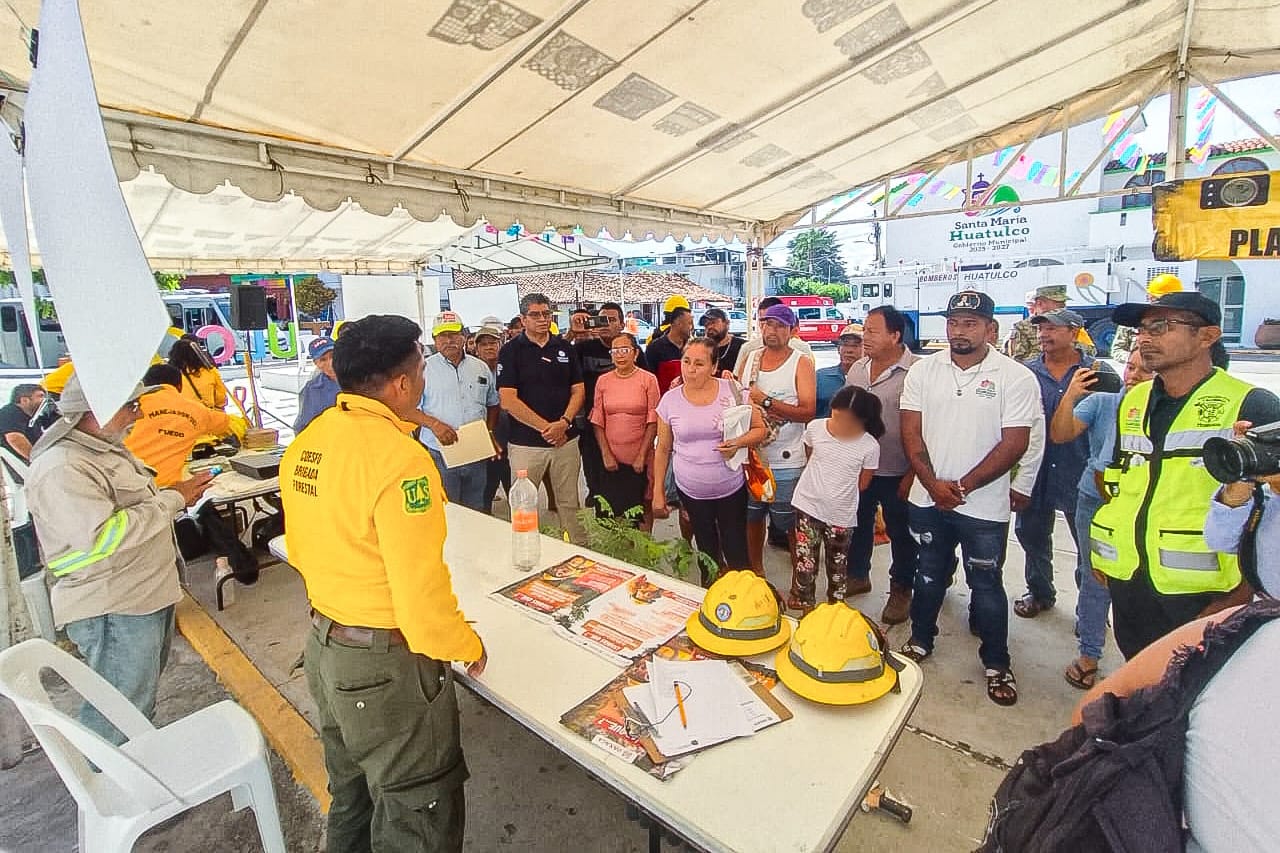 Fortalece Coesfo cultura de prevención de incendios y restauración ecológica en Santa María Huatulco