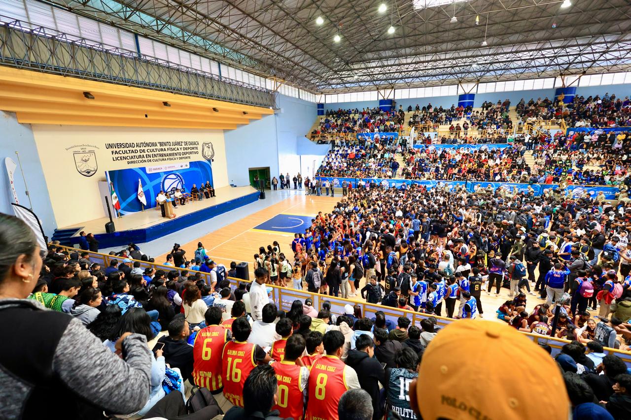 Inaugura Salomón Jara Etapa Estatal de la Liga Telmex- Telcel de básquetbol 2025