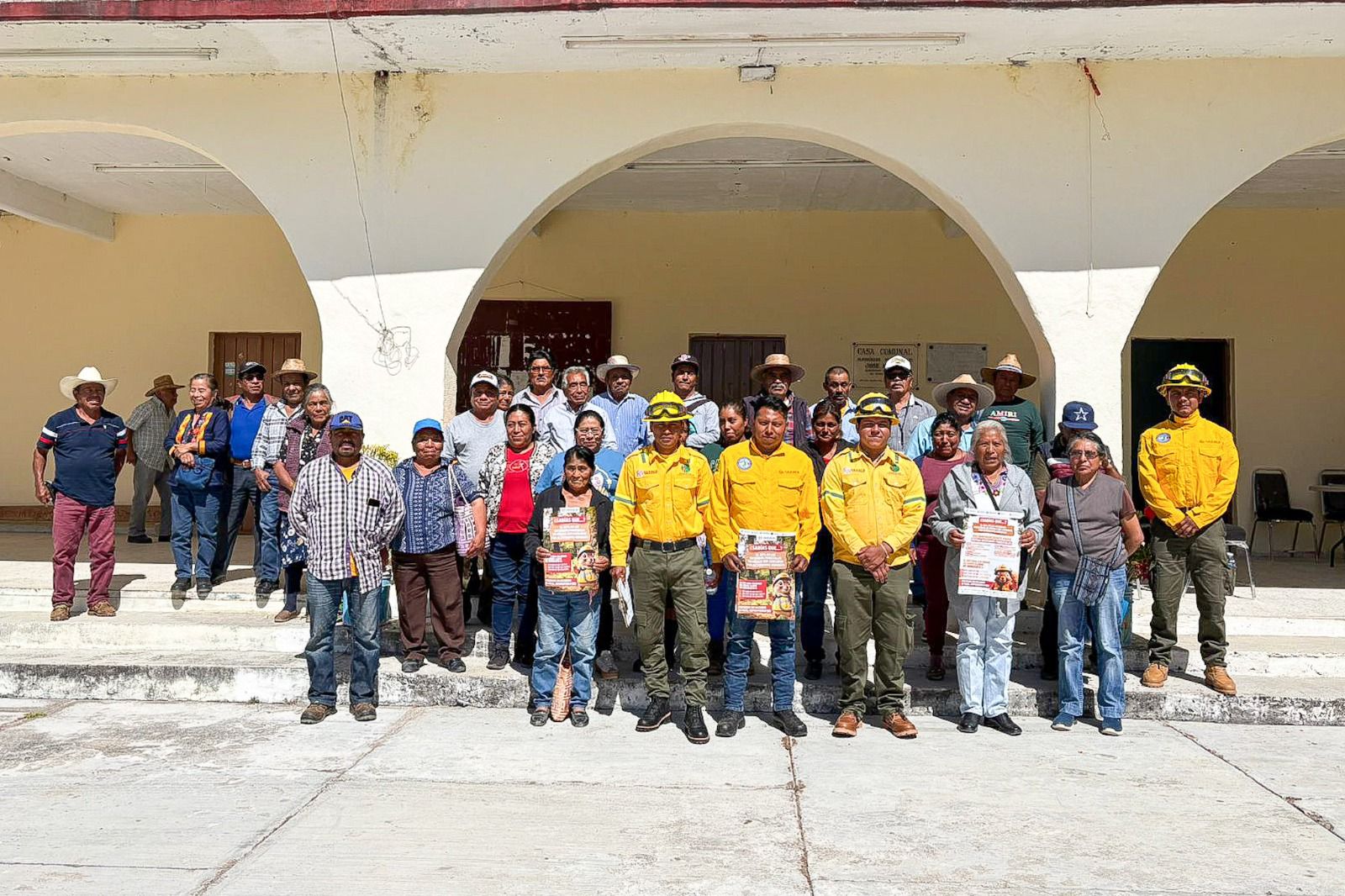 Promueve Coesfo cultura preventiva y uso adecuado del fuego en San Jerónimo Sosola