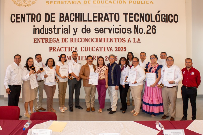 Distingue SEP a 10 docentes del COBAO con Reconocimiento a la Práctica Educativa 2025