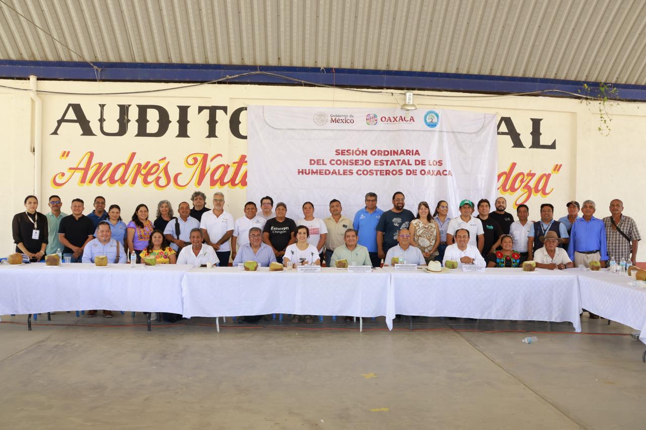 Encabeza Secretaría de Medio Ambiente sesión del Consejo Estatal de Humedales Costeros de Oaxaca