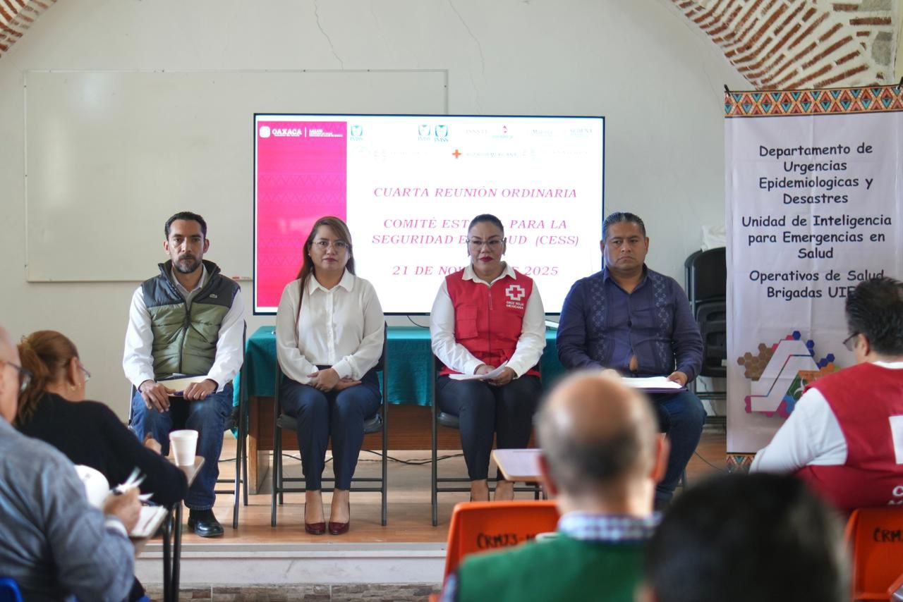 Oaxaca refuerza planes de respuesta epidemiológica durante la 4ª Reunión Ordinaria del CESS