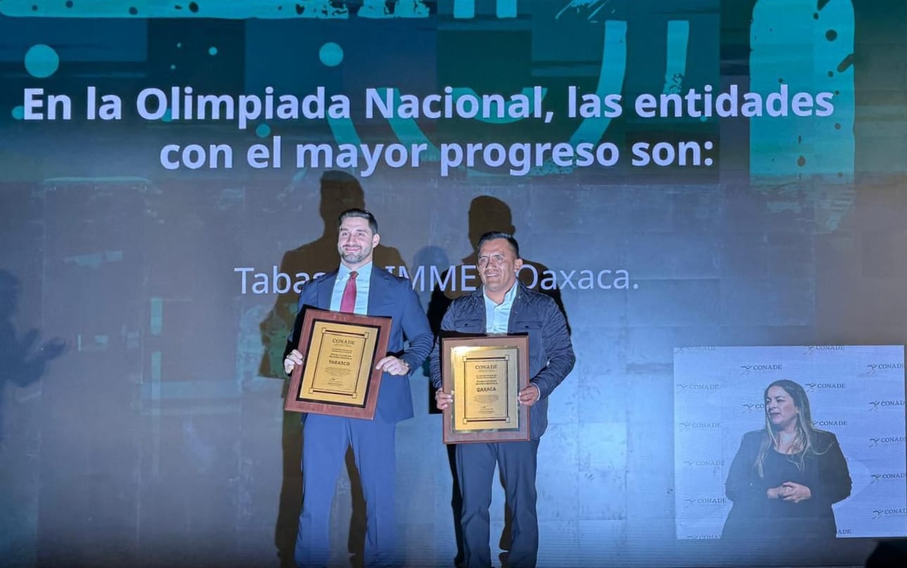 Reconoce Conade a Oaxaca por ser la entidad con mayor incremento de medallas en Olimpiada Nacional 2025