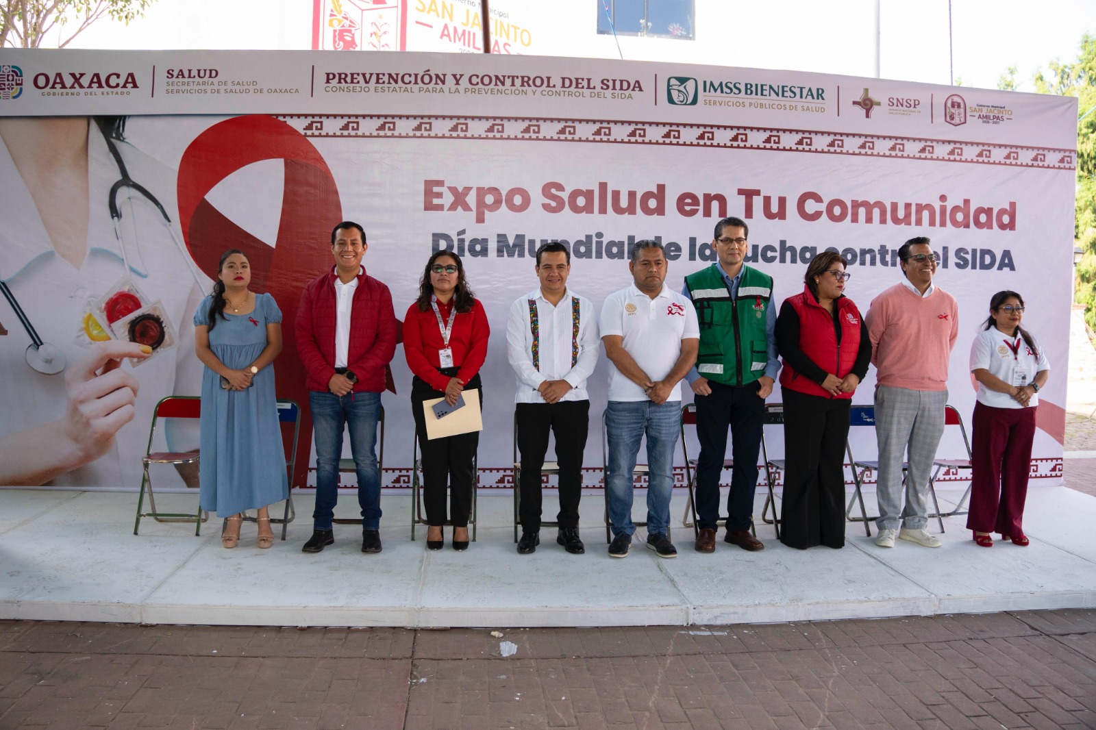 Fomenta SSO prevención, detección y atención del VIH con “Expo salud en tu comunidad 2025” en San Jacinto Amilpas