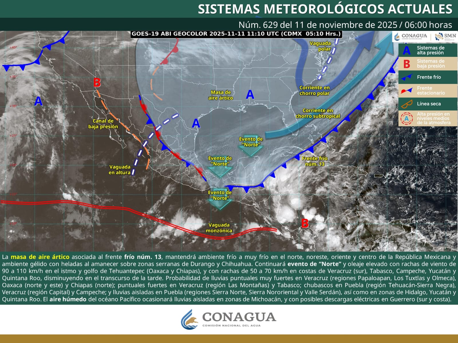 Prevé Protección Civil inestabilidad atmosférica y presencia de lluvias en el norte de Oaxaca