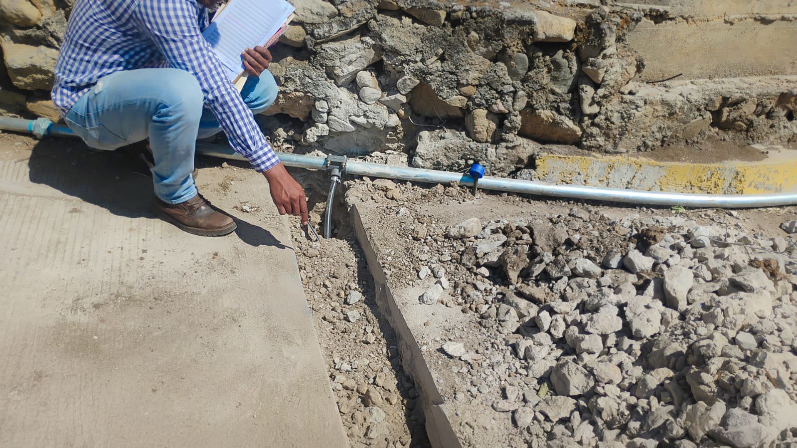 Continúa Ceabien rehabilitación del sistema de agua potable en San Andrés Zabache