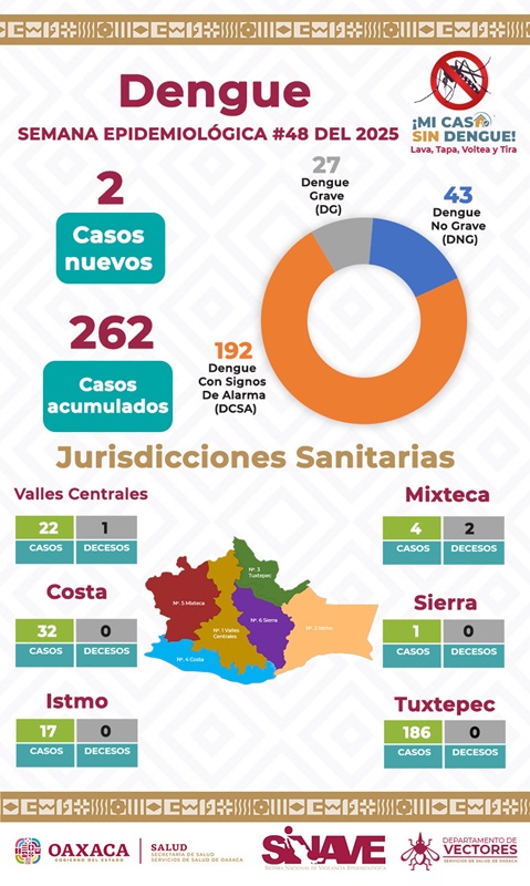 Llama SSO a reforzar la prevención contra el dengue incluso en temporada de frío