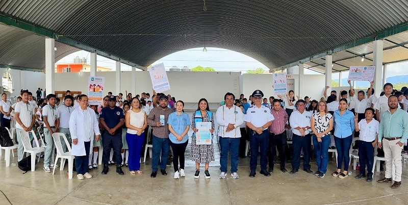 Impulsa SE-Sipinna acciones de prevención de adicciones a la niñez y juventudes de Santiago Jamiltepec