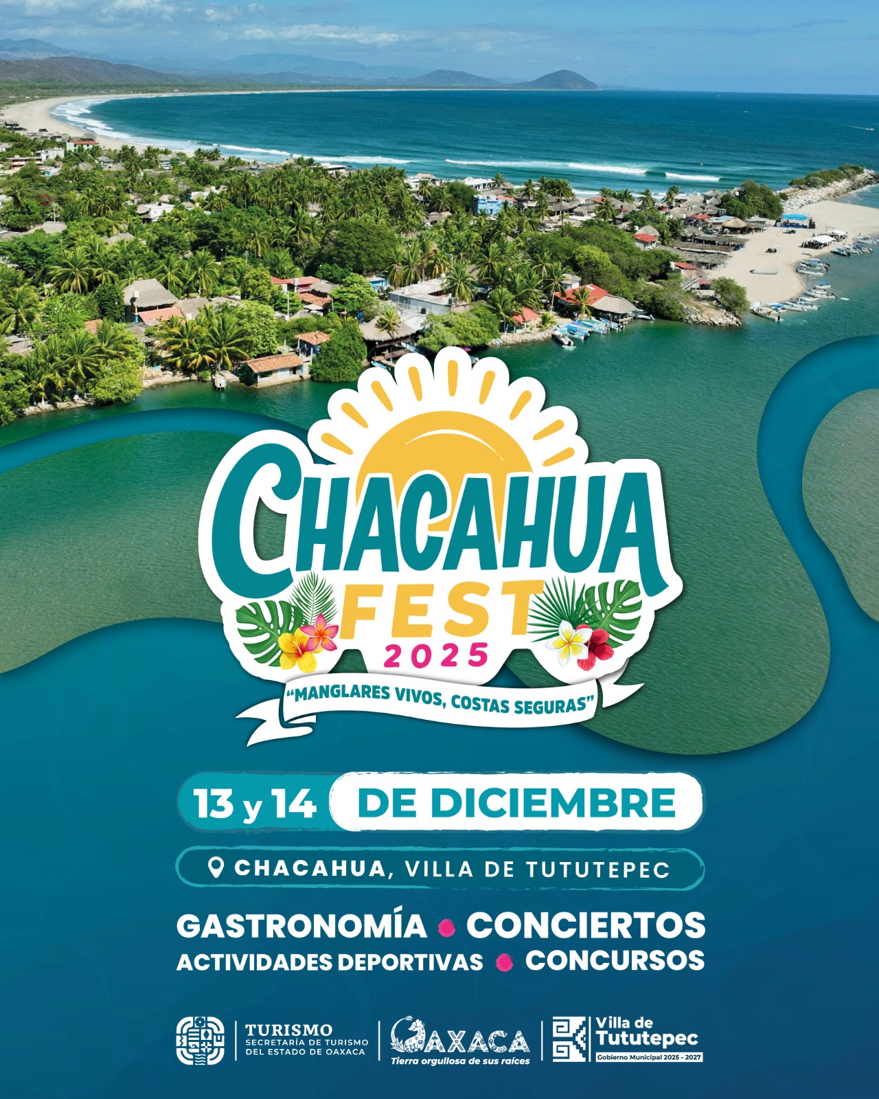 Todo listo para el Chacahua Fest 2025, evento lleno de música, gastronomía, deportes y naturaleza: Sectur Oaxaca