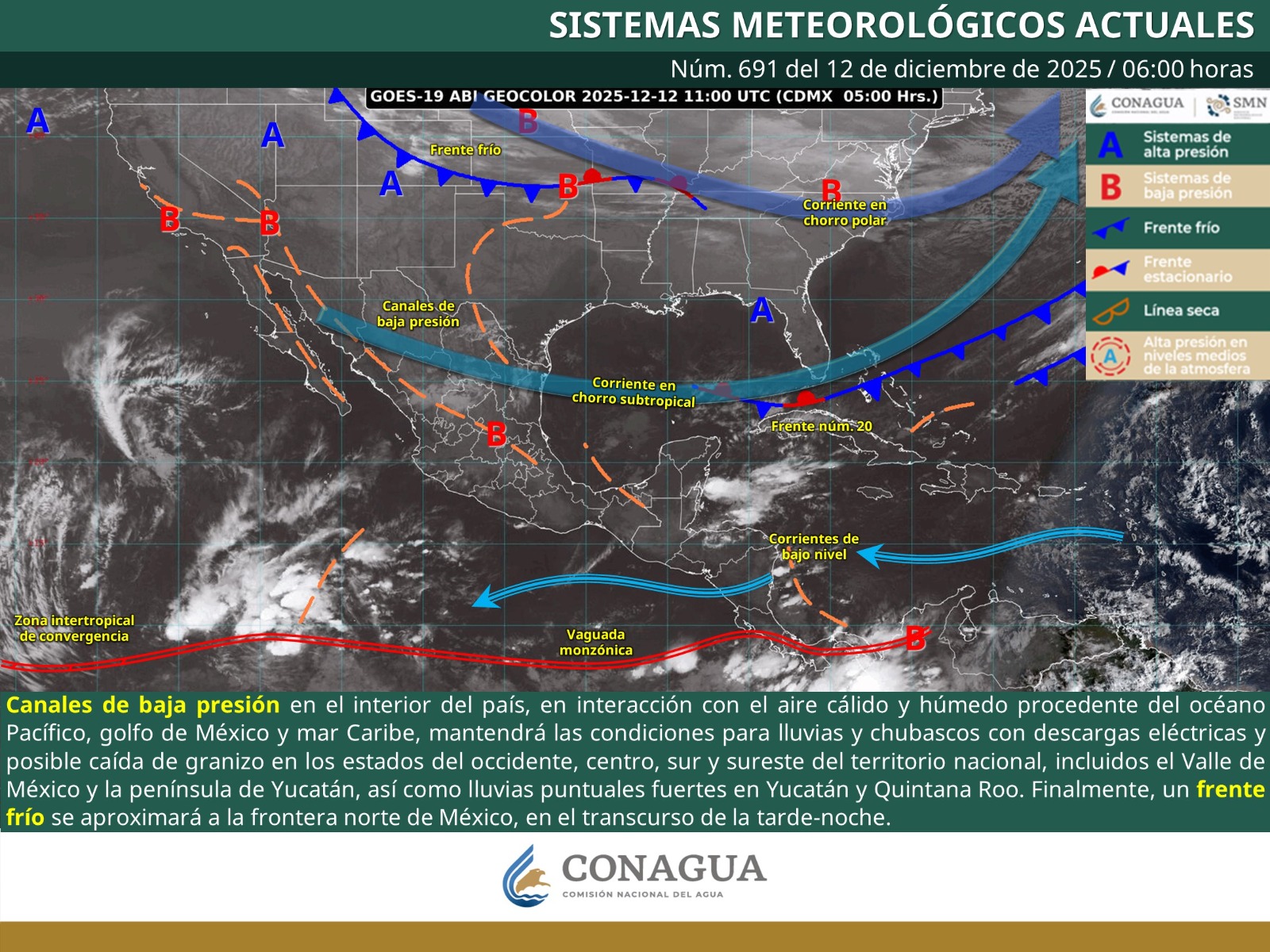 Se pronostica baja probabilidad de lluvia y descenso de temperaturas en zonas altas de Oaxaca