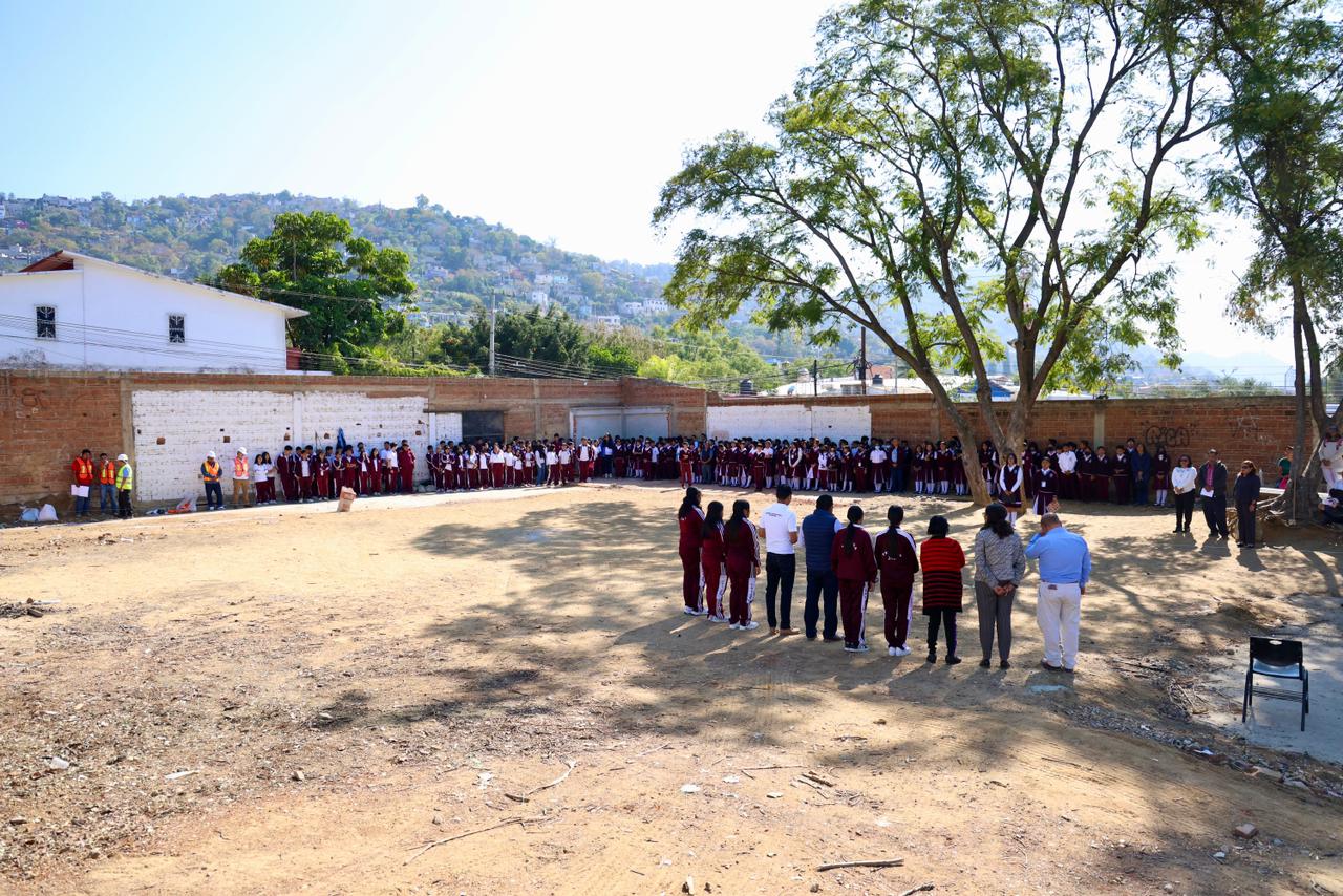Con más de 6.4 mdp, Gobierno de Oaxaca construye seis aulas en Escuela Secundaria Técnica número 248