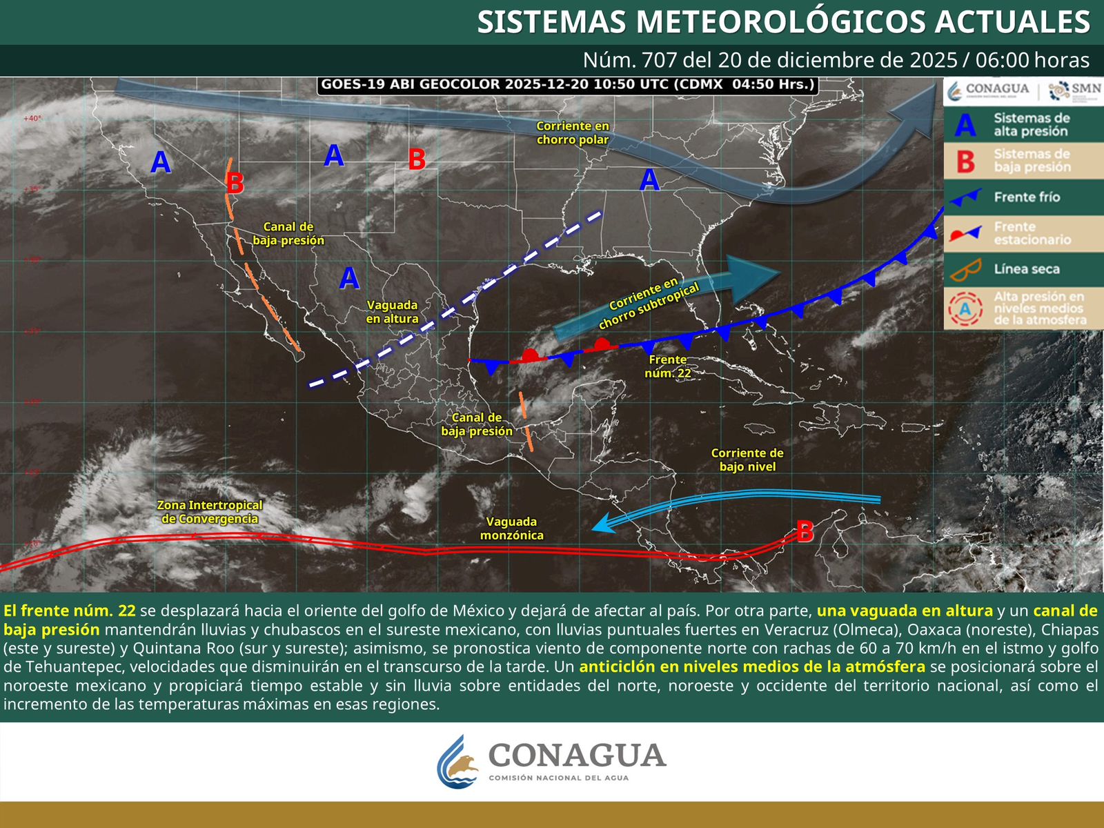 Se prevén lluvias aisladas, niebla y sensación térmica baja en Oaxaca