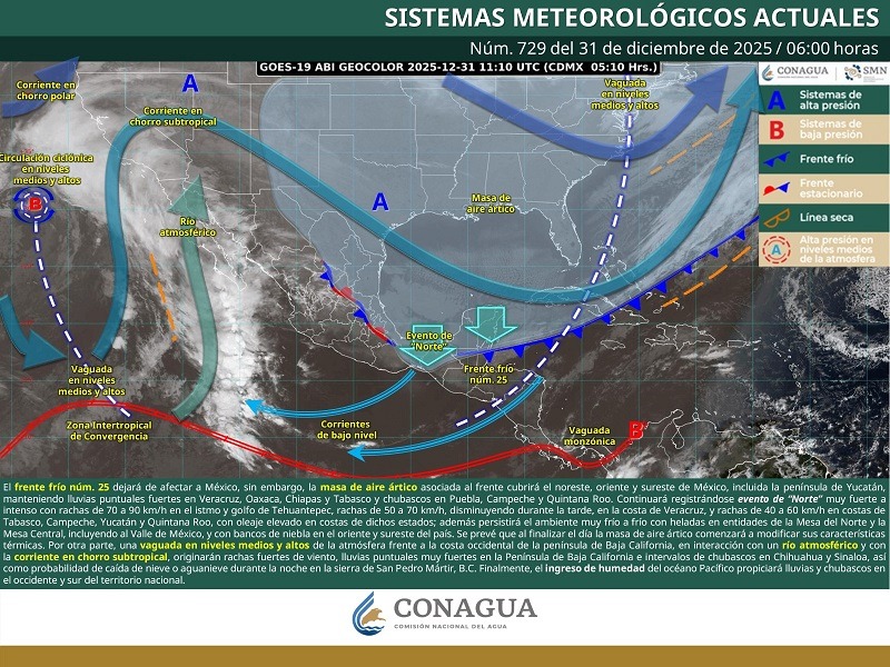 Continuarán condiciones invernales y evento de norte en Oaxaca