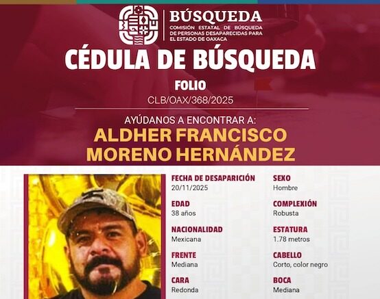 Despliega CLB acciones para localizar a cuatro masculino en Matías Romero Avendaño